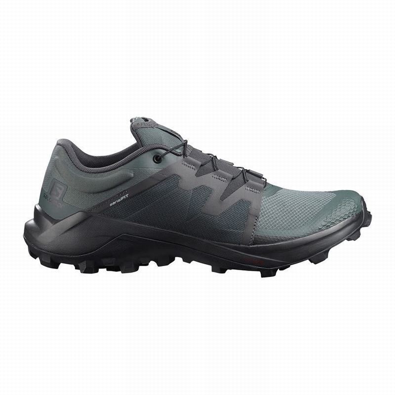 Salomon Singapore Mens Trail Running Shoes - WILDCROSS Green | 73045-UENI